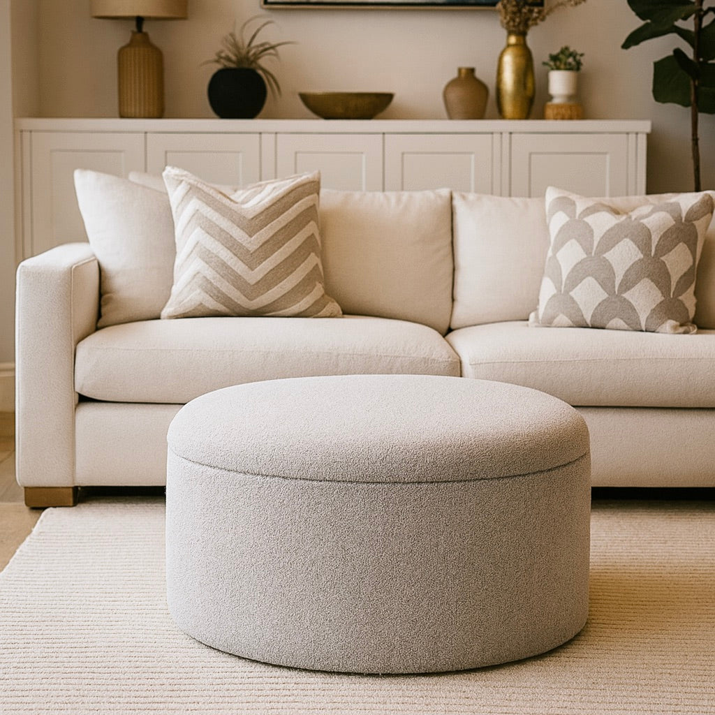 Round Storage Ottomans
