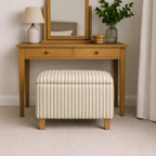 The Jesmond Stool: Ticking Stripe Collection