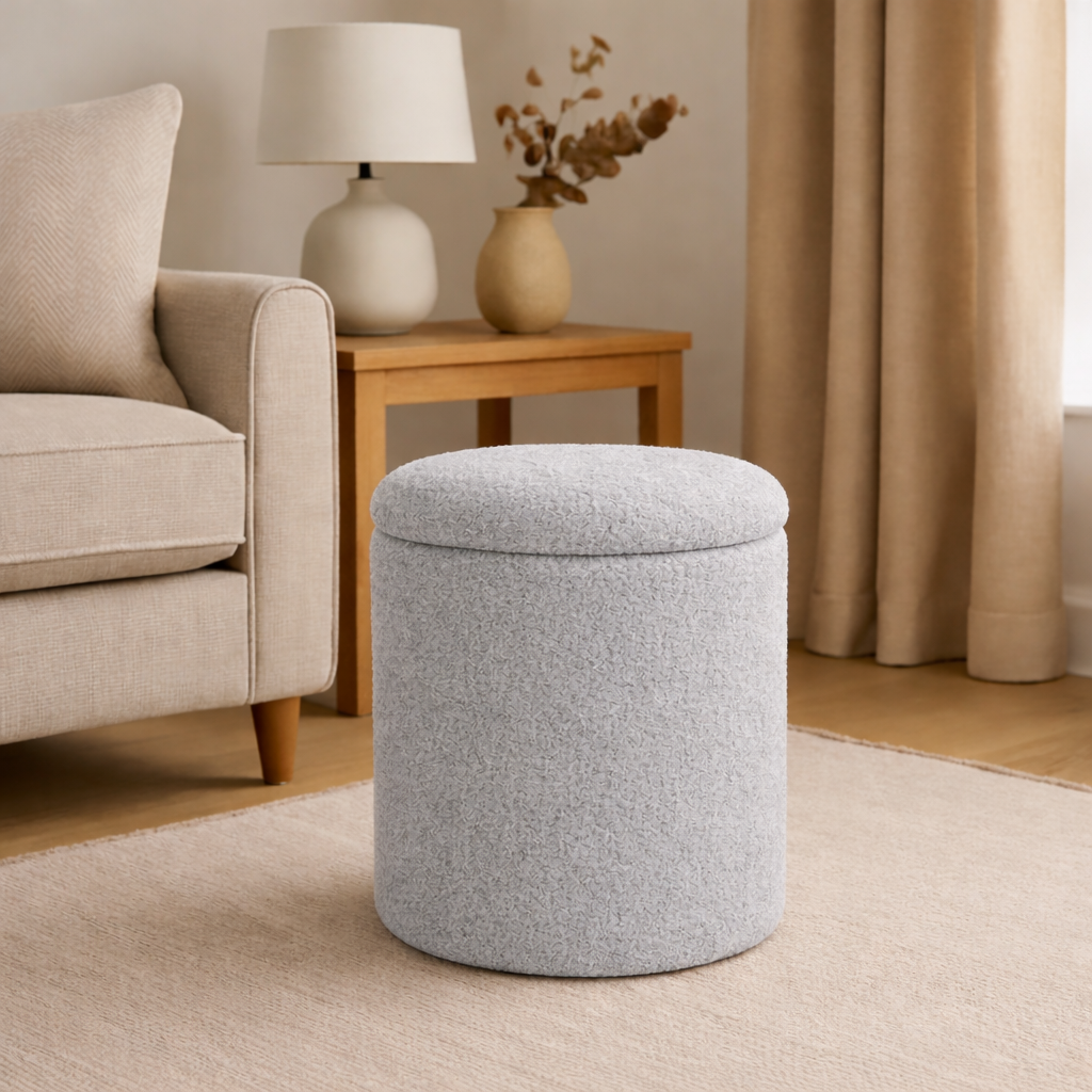 The Marlow Stool: Bouclé Collection