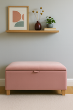 Storage Ottoman in Plush Velvet