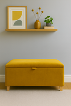 Storage Ottoman in Plush Velvet