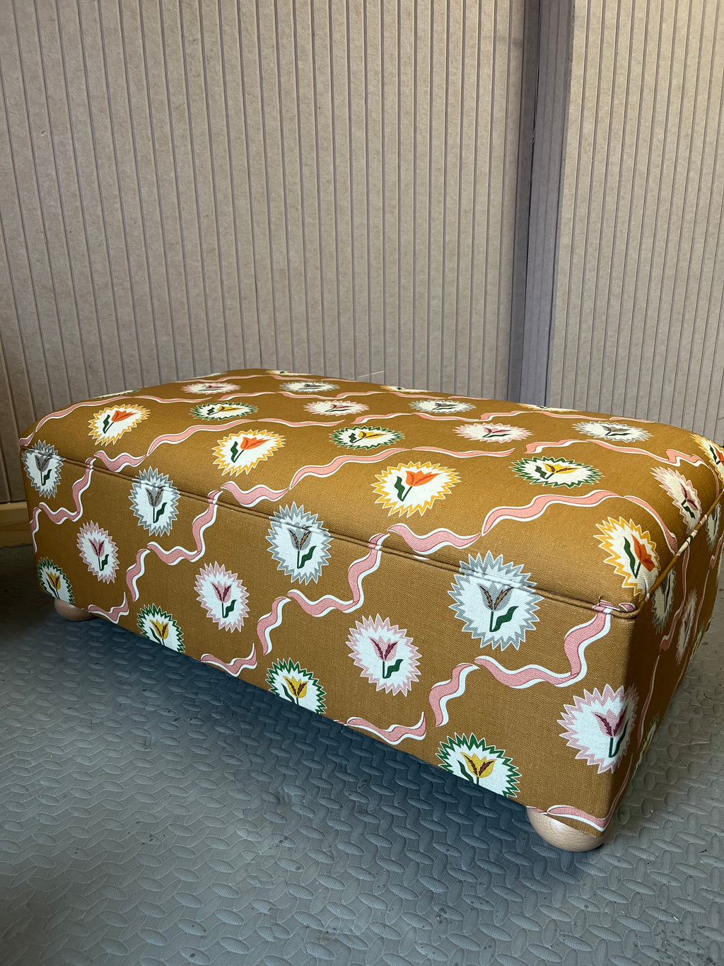Letchworth Ottoman in Your Own Fabric