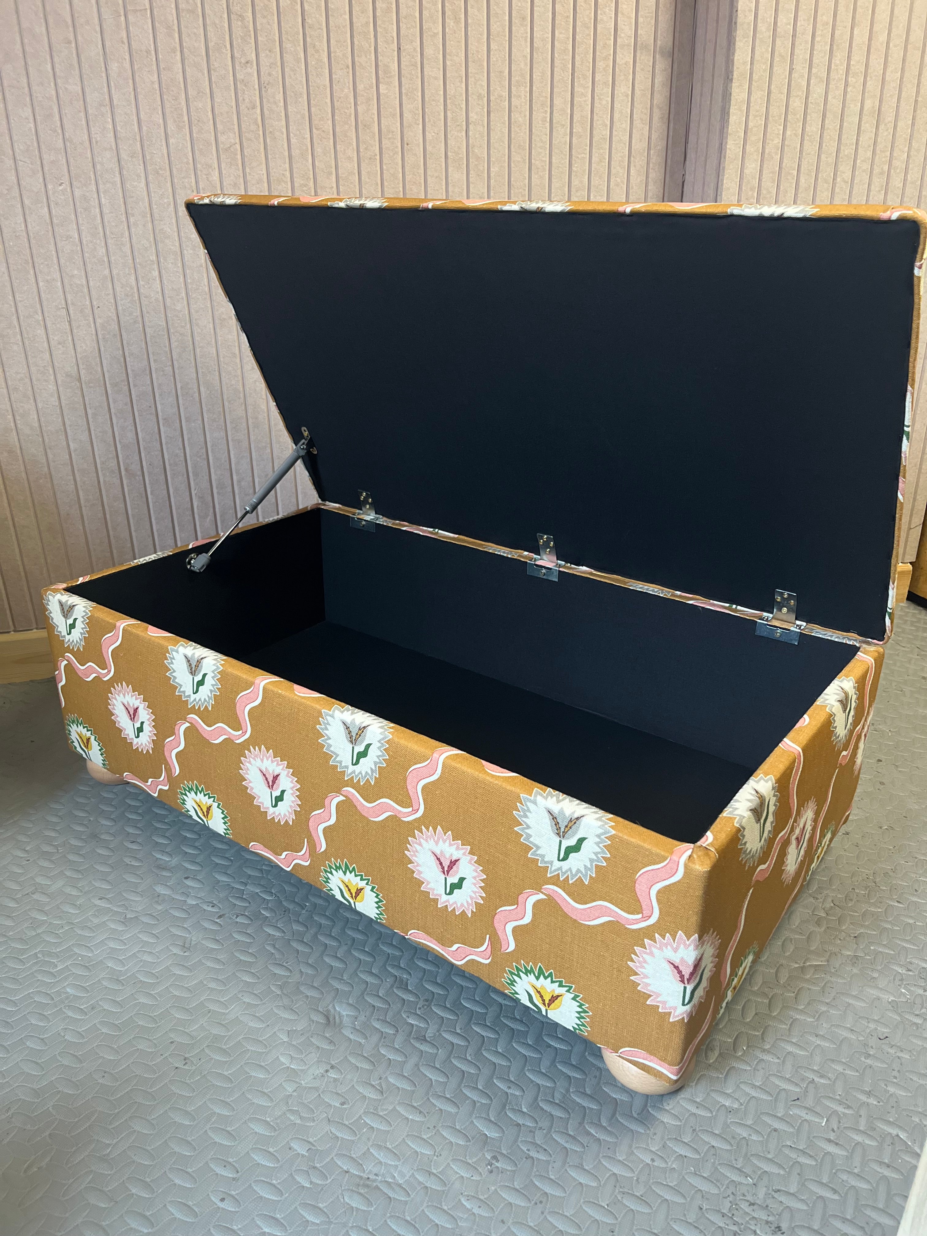 Letchworth Ottoman in Your Own Fabric