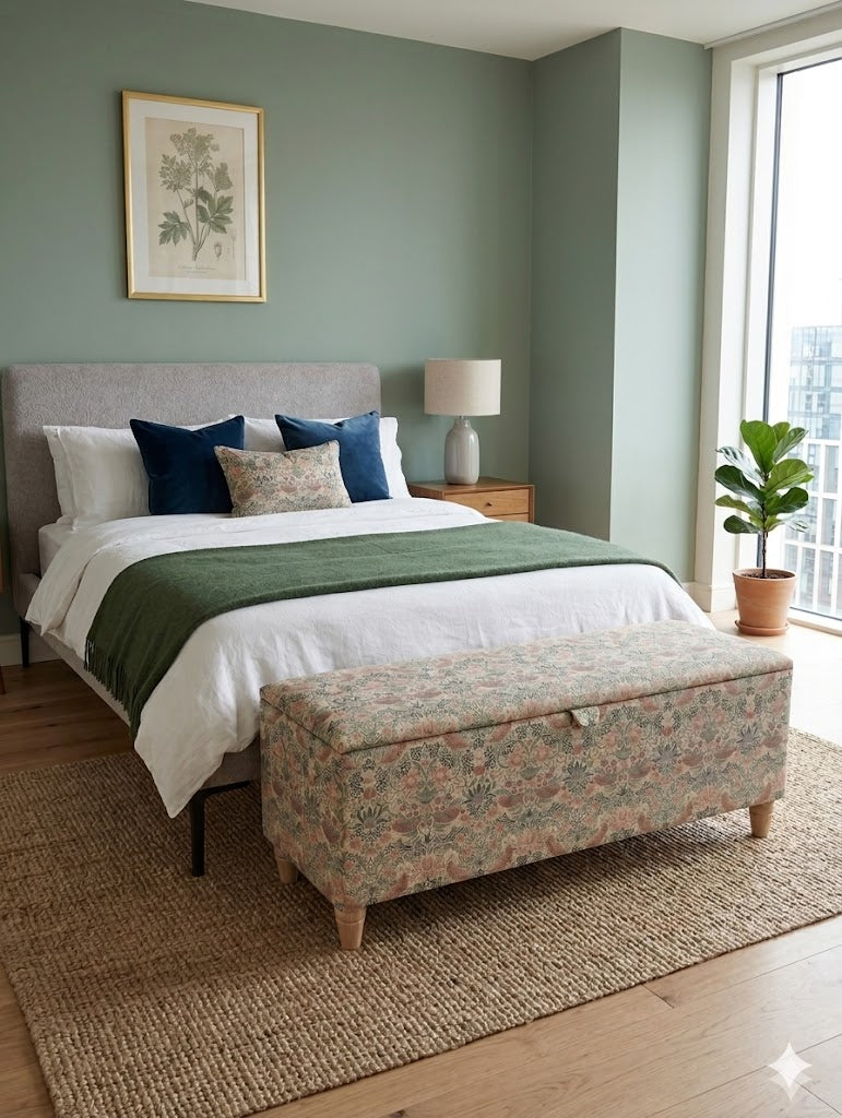 Montague Ottoman: William Morris Collection