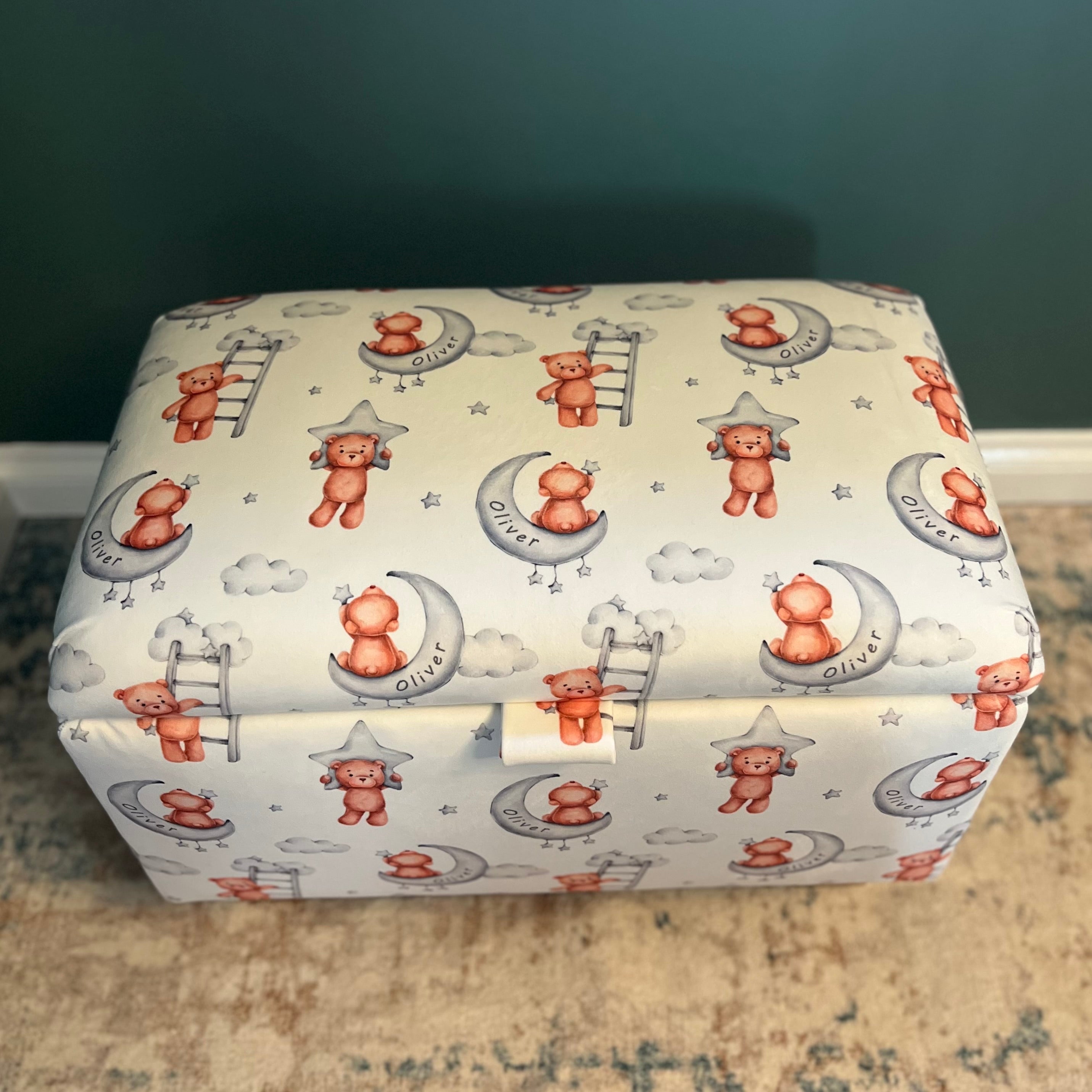 bright sky kids storage box with bears