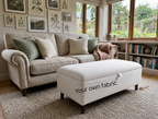 Letchworth Ottoman in Your Own Fabric