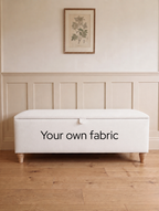 Alder Bench in Your Own Fabric