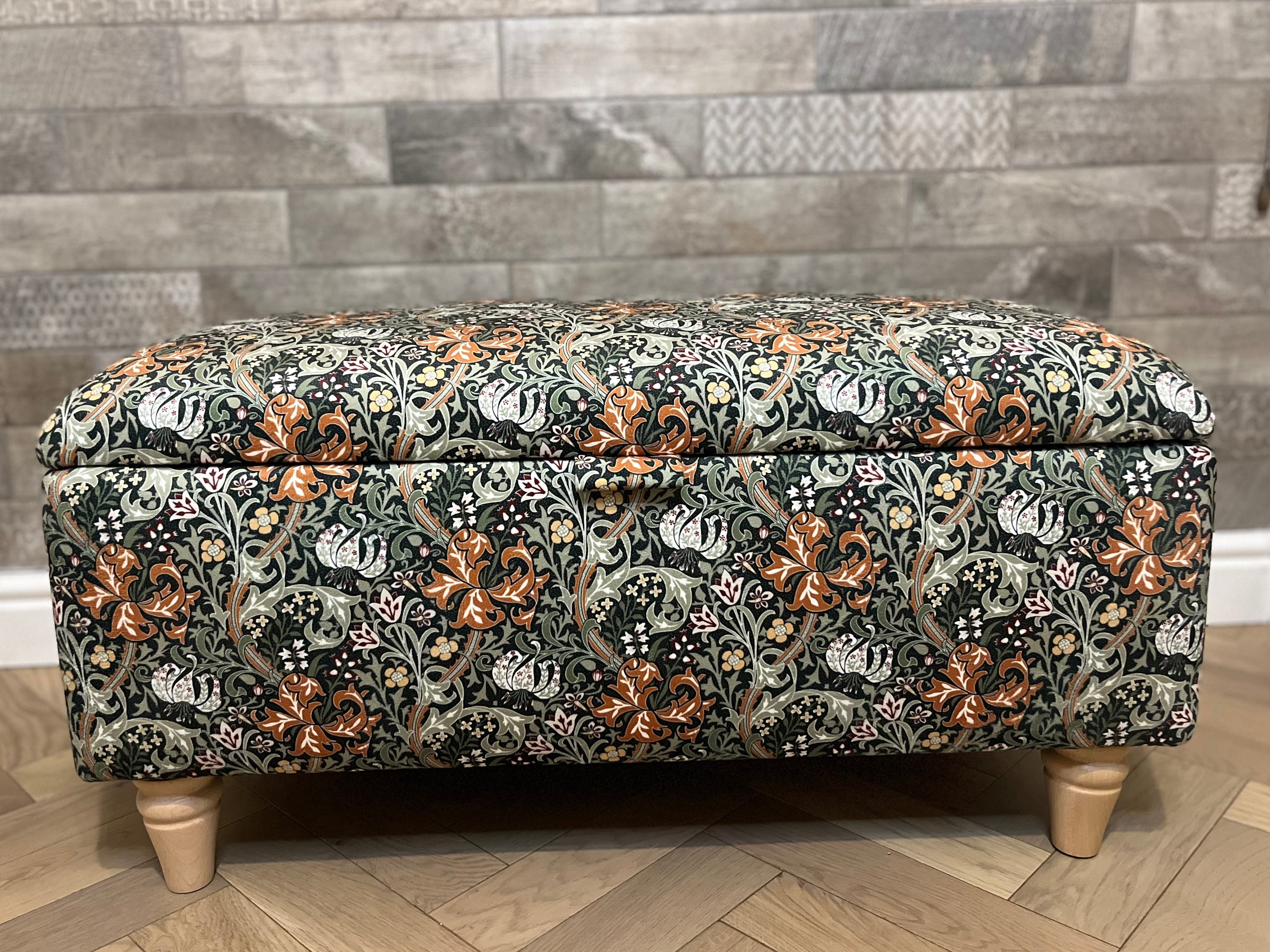 william-morris-storage-trunk-golden-lily-turned-wooden-feet